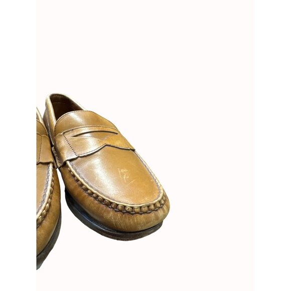 Allen Edmonds tan men’s penny Oxford dress shoes 9.5D SKU 4422